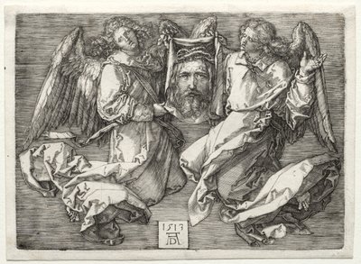 Sudárium zobrazené dvěma anděly od Albrecht Dürer