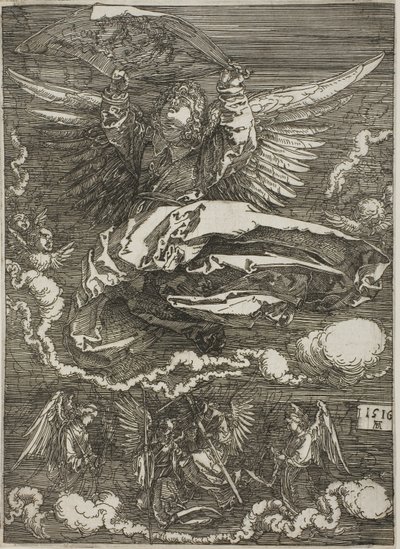 Sudarium rozprostřeno andělem od Albrecht Dürer