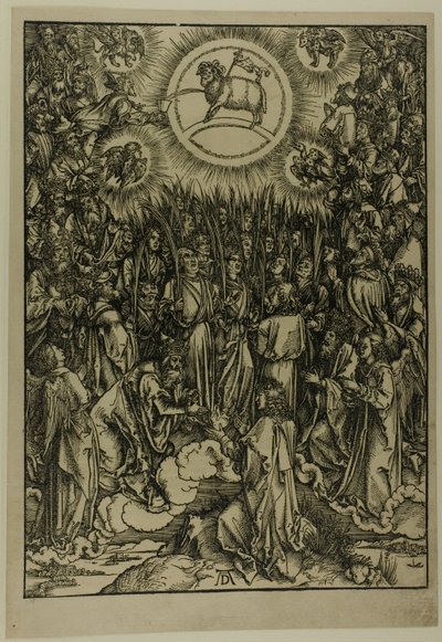 Klanění beránka - Hymna vyvolených, z Apokalypsy od Albrecht Dürer
