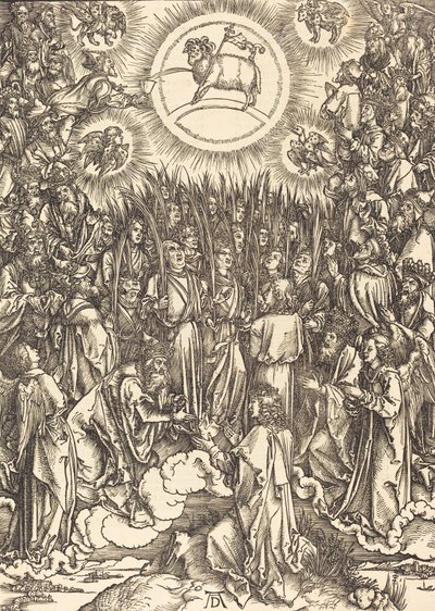Klanění Beránka, 1498. od Albrecht Dürer