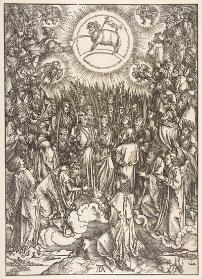 Klanění beránka ze série Apocalypse.n.d. od Albrecht Dürer