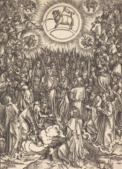 Klanění Beránka, pravděpodobně c. 14961498. od Albrecht Dürer
