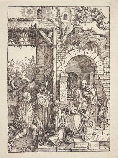 Klanění tří králů od Albrecht Dürer