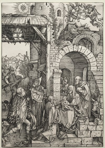 Klanění tří králů, c. 1501-1503. od Albrecht Dürer