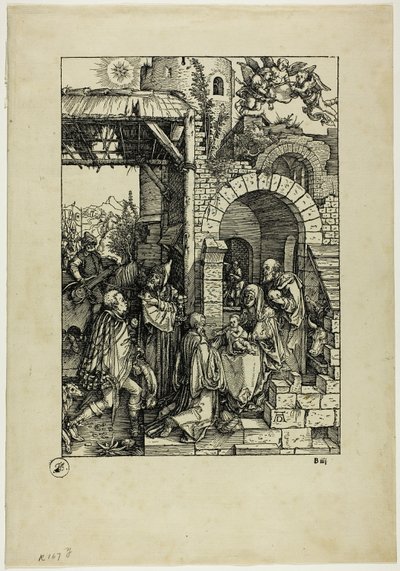 Klanění tří králů ze života Panny Marie od Albrecht Dürer