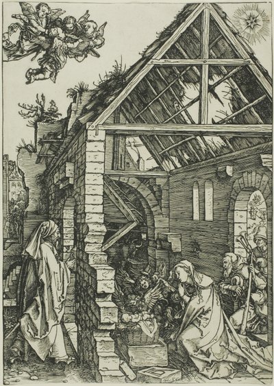 Klanění pastýřů ze Života Panny od Albrecht Dürer