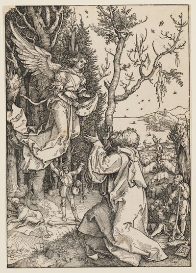 Anděl se zjevuje Jáchymovi od Albrecht Dürer