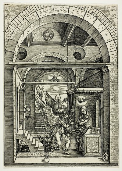 Zvěstování, ze Života Panny od Albrecht Dürer