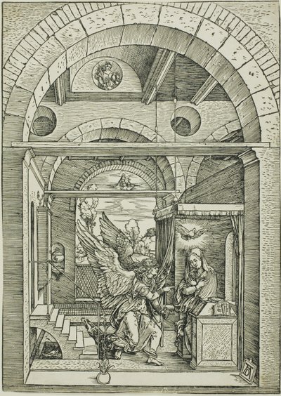 Zvěstování, ze Života Panny od Albrecht Dürer