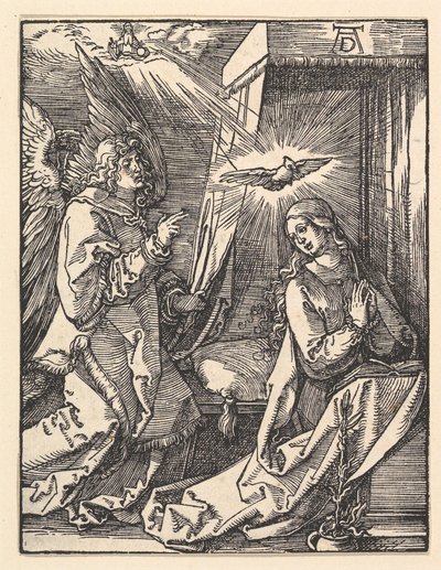 Zvěstování, z „Malých pašijí“ od Albrecht Dürer