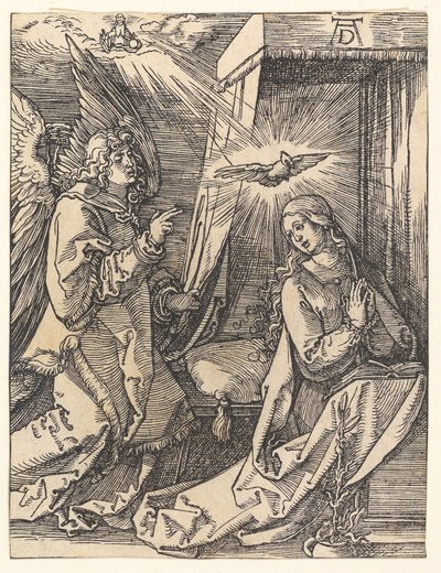 Zvěstování, z "Malého pašijového cyklu" od Albrecht Dürer