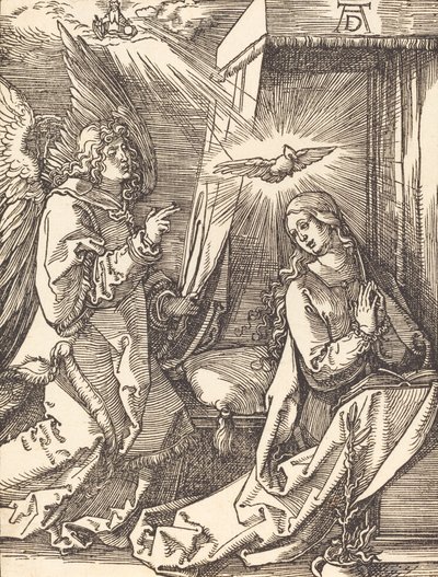 Zvěstování, pravděpodobně c. 15091510. od Albrecht Dürer