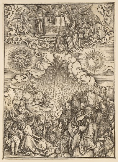 Apokalypsa: Otevření páté a šesté pečeti od Albrecht Dürer