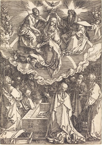Nanebevzetí a korunovace Panny Marie od Albrecht Dürer