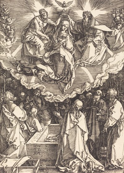 Nanebevzetí a korunovace Panny Marie, 1510. od Albrecht Dürer