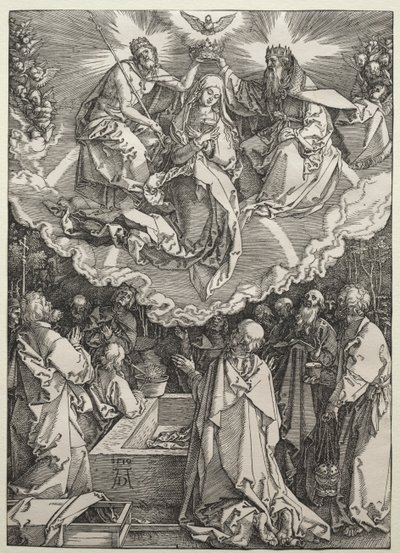 Nanebevzetí a korunovace Panny Marie, 1510. od Albrecht Dürer