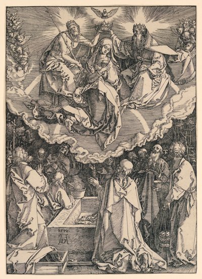 Nanebevzetí Panny Marie ze série Život Panny Marie od Albrecht Dürer