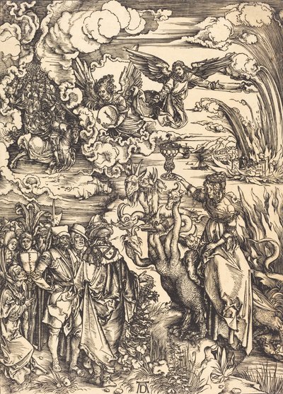 Babylonská děvka, pravděpodobně c. 14961498. od Albrecht Dürer