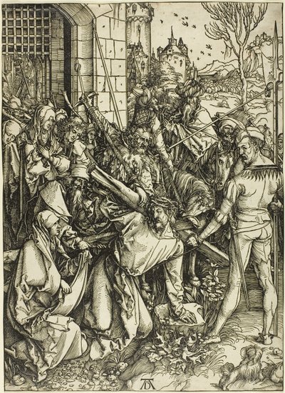 Nesení kříže, z Velkého umučení od Albrecht Dürer