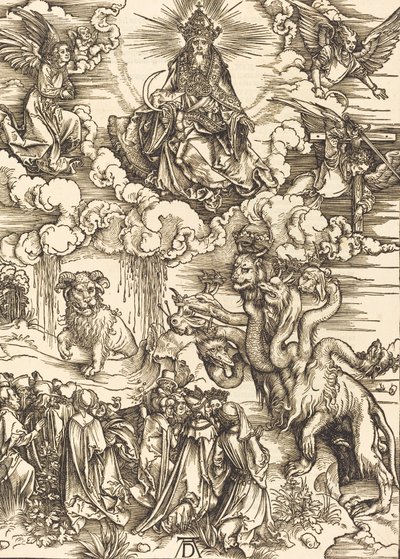 Bestie se dvěma rohy jako beránek, 1498. od Albrecht Dürer