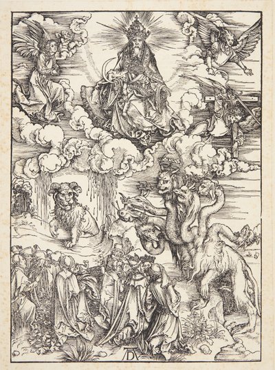 Bestie se dvěma rohy jako beránek od Albrecht Dürer