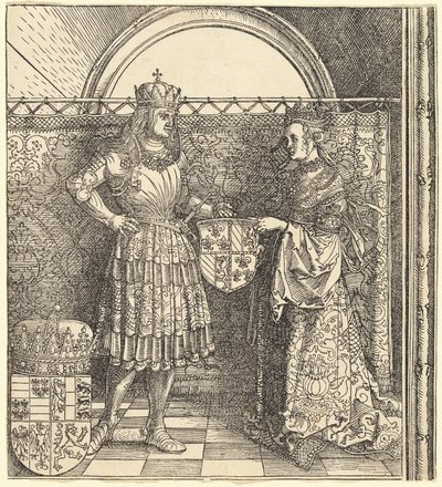 Zasnoubení Maxmiliána s Marií Burgundskou od Albrecht Dürer