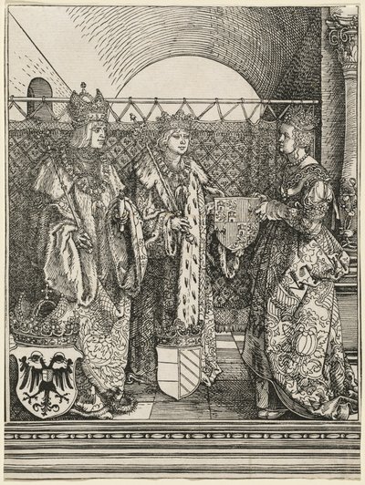 Zasnoubení Filipa Sličného s Johankou Kastilskou od Albrecht Dürer