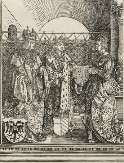 Zasnoubení Filipa Sličného s Johankou Kastilskou, 1515. od Albrecht Dürer