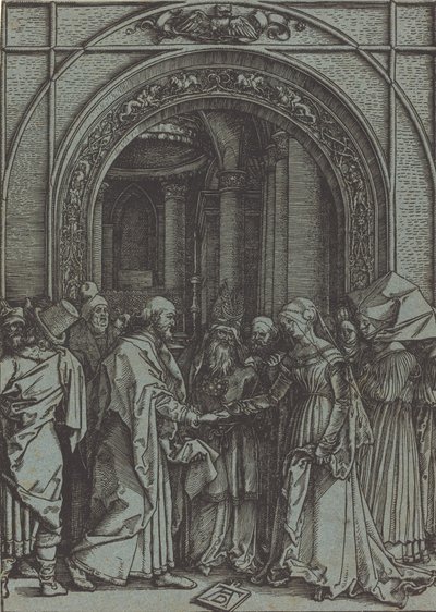 Zasnoubení Panny, c.1504-1505 tištěné 1560s1570s. od Albrecht Dürer