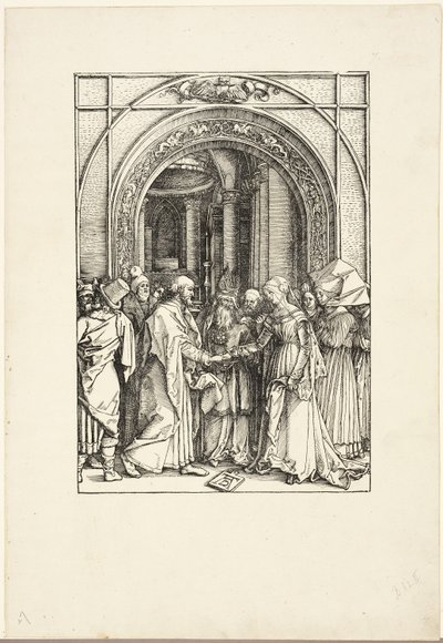 Zasnoubení Panny, ze Života Panny od Albrecht Dürer