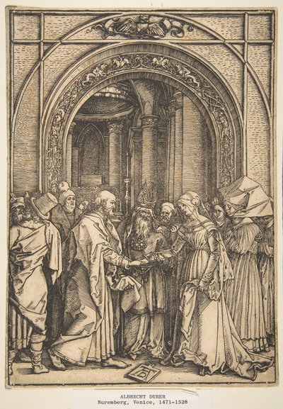 Zasnoubení Panny, od The Life of the Virgin, ca. 1503. od Albrecht Dürer