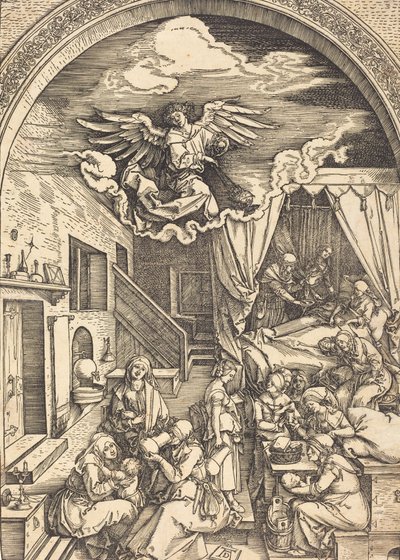 Narození Panny, c. 15031504. od Albrecht Dürer