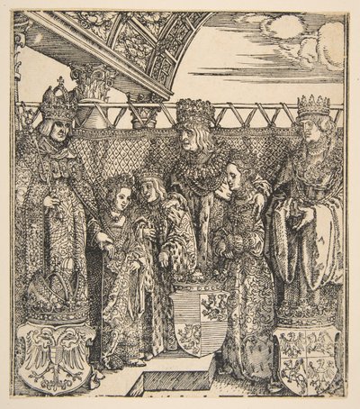 Kongres knížat ve Vídni.n.d. od Albrecht Dürer