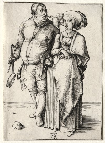 Kuchař a jeho žena od Albrecht Dürer
