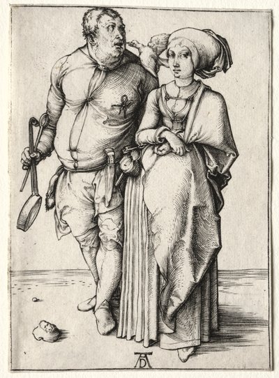 Kuchař a jeho žena, pravděpodobně 1497. od Albrecht Dürer