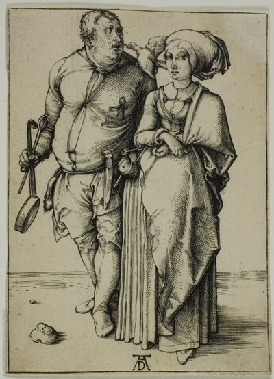 Kuchař a jeho žena od Albrecht Dürer