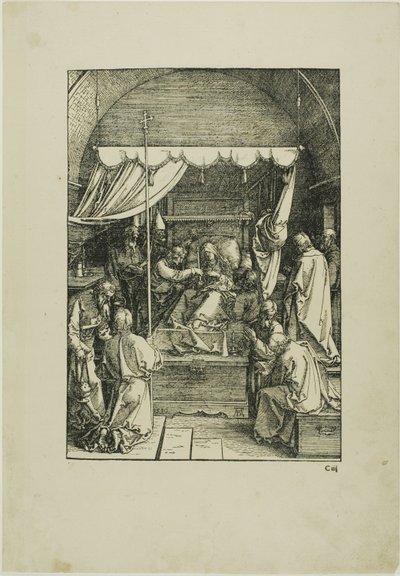 Smrt Panny, ze Života Panny od Albrecht Dürer