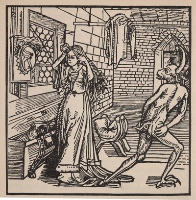 The Demon of Vanity and the Coquette, ilustrace z 