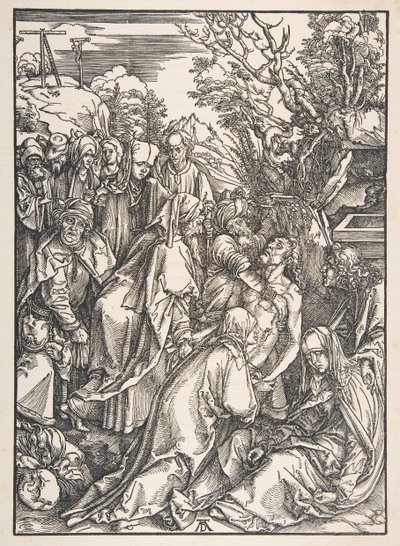 Deposition of Christ, od The Large Passion.n.d. od Albrecht Dürer