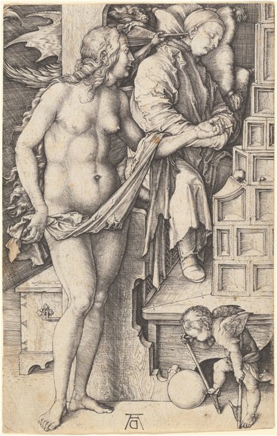 Doktorův sen (Pokušení lenocha) od Albrecht Dürer