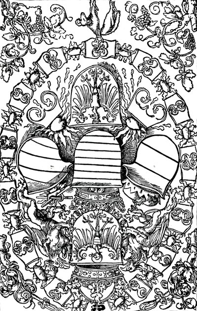 Pět císařských erbů, 1515 1906 od Albrecht Dürer