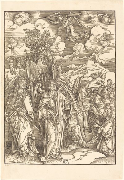 Čtyři andělé držící větry od Albrecht Dürer