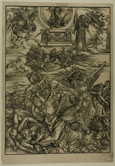 Čtyři mstící andělé z Eufratu z Apokalypsy od Albrecht Dürer