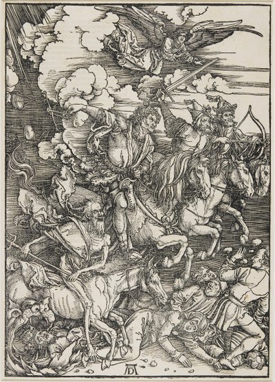 Čtyři jezdci, 1496-1498 od Albrecht Dürer