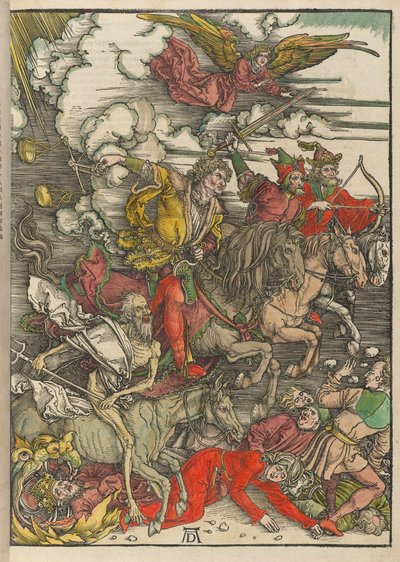 Čtyři jezdci z filmu Apokalypsa od Albrecht Dürer