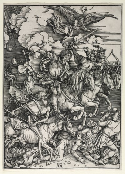 Čtyři jezdci, z Apokalypsy, c. 1498. od Albrecht Dürer
