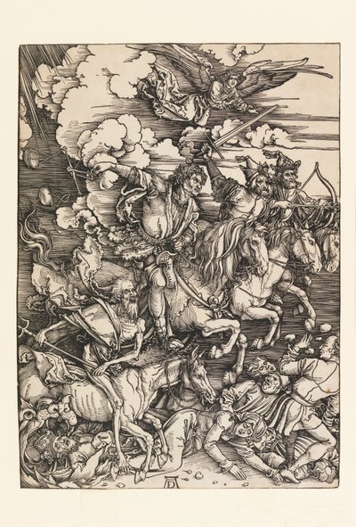 Čtyři jezdci z Apokalypsy od Albrecht Dürer