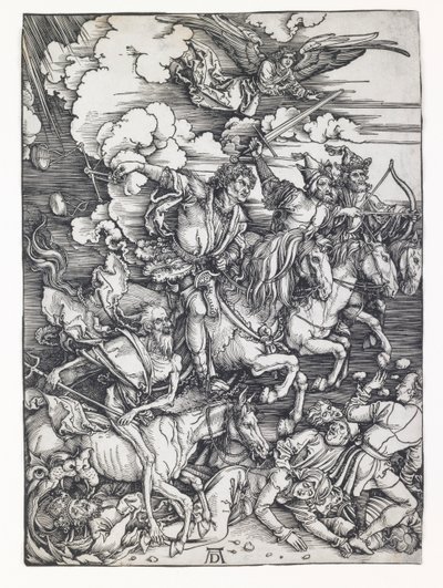 Čtyři jezdci z Apokalypsy od Albrecht Dürer