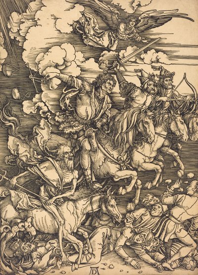 Čtyři jezdci, pravděpodobně c. 14961498. od Albrecht Dürer