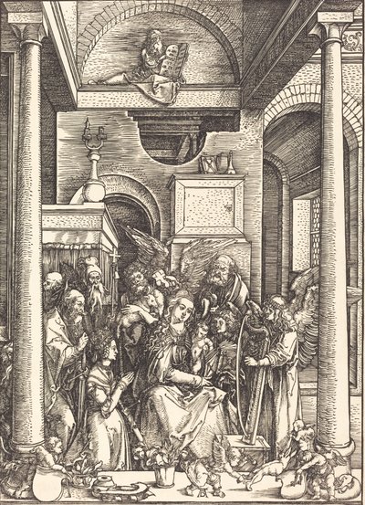 Oslava Panny, c. 1504. od Albrecht Dürer